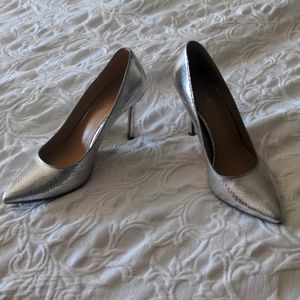 Michael Kors silver stilettos